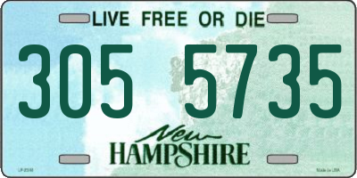 NH license plate 3055735