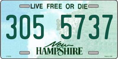 NH license plate 3055737