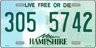 NH license plate 3055742