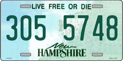 NH license plate 3055748
