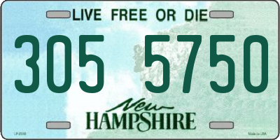 NH license plate 3055750