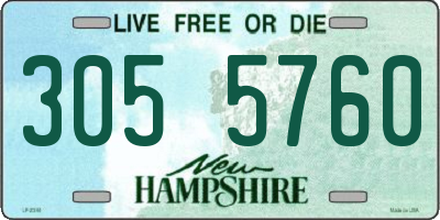 NH license plate 3055760