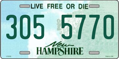 NH license plate 3055770