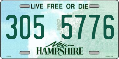 NH license plate 3055776