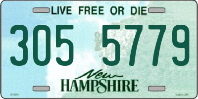 NH license plate 3055779