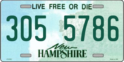 NH license plate 3055786