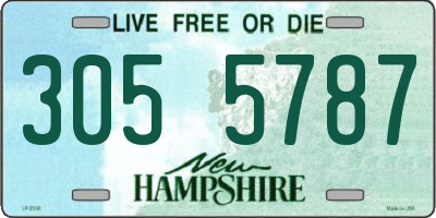 NH license plate 3055787