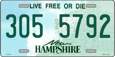 NH license plate 3055792