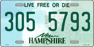 NH license plate 3055793