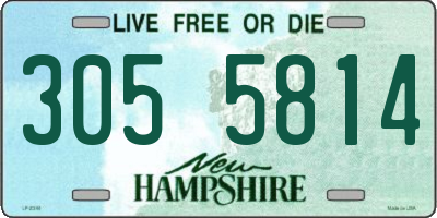 NH license plate 3055814