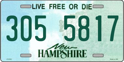 NH license plate 3055817
