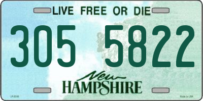 NH license plate 3055822