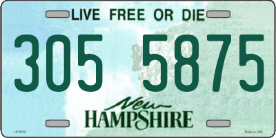 NH license plate 3055875