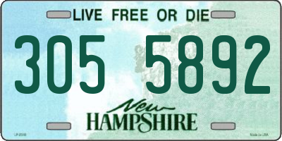 NH license plate 3055892