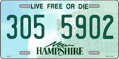 NH license plate 3055902