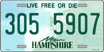 NH license plate 3055907