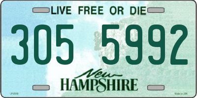 NH license plate 3055992