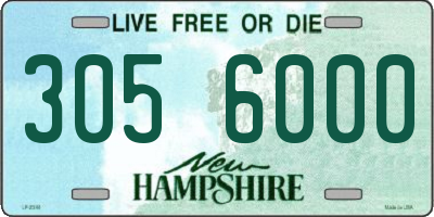 NH license plate 3056000