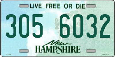 NH license plate 3056032