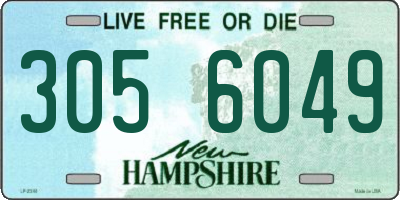 NH license plate 3056049