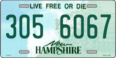 NH license plate 3056067