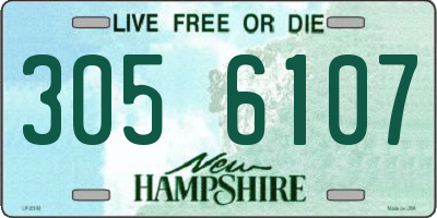 NH license plate 3056107