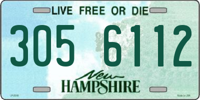 NH license plate 3056112