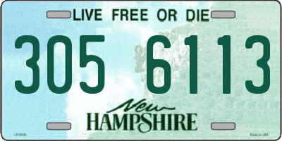NH license plate 3056113