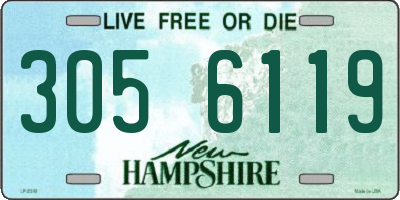 NH license plate 3056119