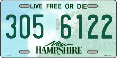 NH license plate 3056122