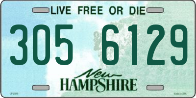 NH license plate 3056129