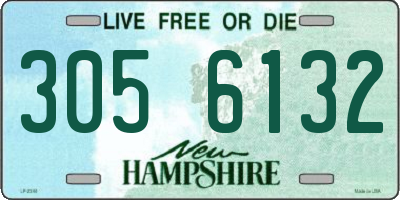 NH license plate 3056132