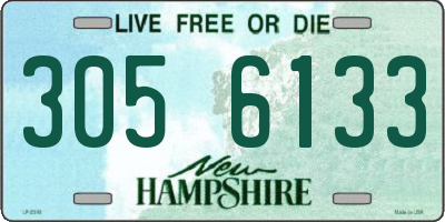 NH license plate 3056133