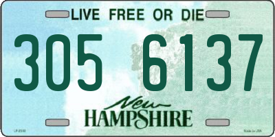 NH license plate 3056137