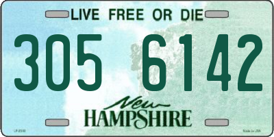 NH license plate 3056142