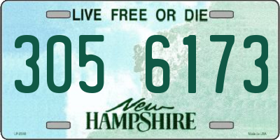 NH license plate 3056173