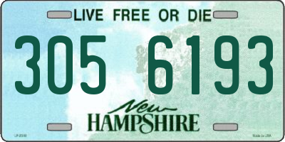 NH license plate 3056193