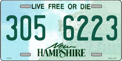 NH license plate 3056223