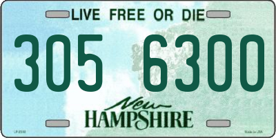 NH license plate 3056300