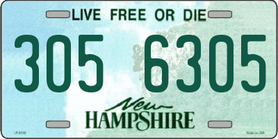 NH license plate 3056305