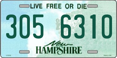 NH license plate 3056310