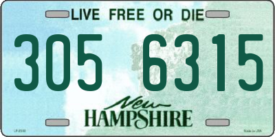 NH license plate 3056315