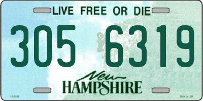 NH license plate 3056319