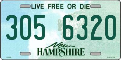 NH license plate 3056320
