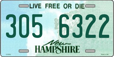 NH license plate 3056322