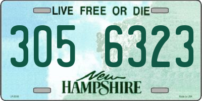 NH license plate 3056323