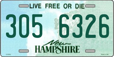 NH license plate 3056326