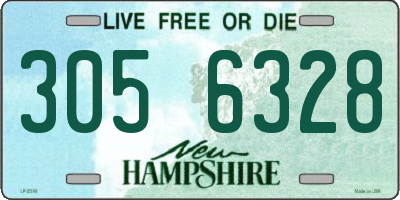 NH license plate 3056328