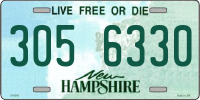 NH license plate 3056330