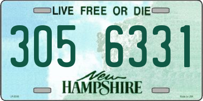 NH license plate 3056331